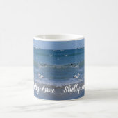 Modernes Foto Blue Sea Beach Kaffeetasse (Mittel)