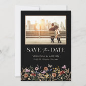 Modernes Foto Boho Save the Date (Vorderseite)
