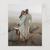 Modernes Foto Budget Bridal Dusche Einladung Flyer (Hinten)