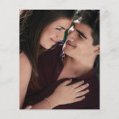 Modernes Foto-Budget Einladung Hochzeit (Rückseite)