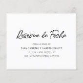 Modernes Foto Budget Spanische Hochzeit rettet das Flyer (Hinten)