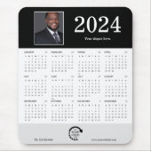 Modernes Foto Business Corporate 2024 Kalender Mousepad (Vorne)