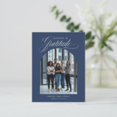 Modernes Foto Business Weihnachtsfest Postkarte (Stehend Vorderseite)