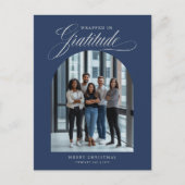 Modernes Foto Business Weihnachtsfest Postkarte (Vorderseite)