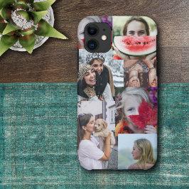 Modernes Foto Collage 6 Bild iPhone Case