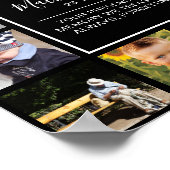 Modernes Foto Collage Beerdigung Beileid Poster (Ecke)