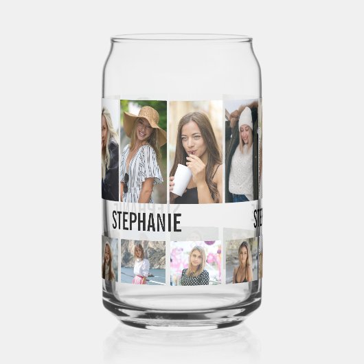 Modernes Foto | Collage Drinks Dosenglas (Vorderseite)