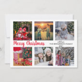 Modernes Foto Collage Frohe Weihnachten (Vorderseite)