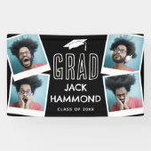Modernes Foto Collage Graduate Banner (Horizontal)