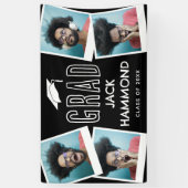 Modernes Foto Collage Graduate Banner (Vertikal)