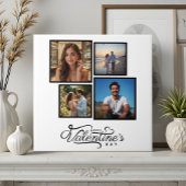 Modernes Foto Collage Keepake Valentines Geschenk Fliese