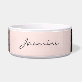 Modernes Foto Collage Muster Blush Pink Napf