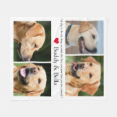 Modernes Foto Collage Pet Fleecedecke (Vorderseite (Horizontal))