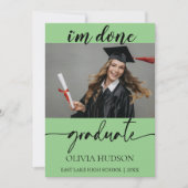 Modernes Foto Collage Senior Party Abschluss 2024 Einladung (Vorderseite)