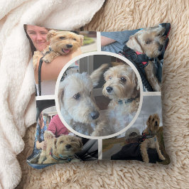 Modernes Foto Collage Throw Kissen