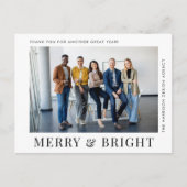 Modernes Foto Corporate Business Weihnachten (Vorderseite)