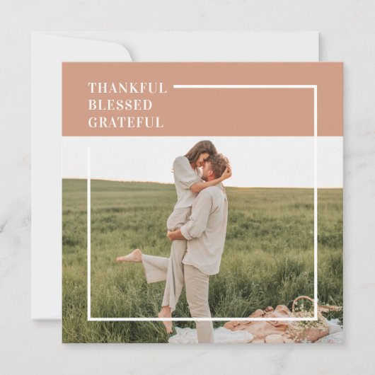 Modernes Foto | Dankbar gesegnet dankbar (Vorderseite)