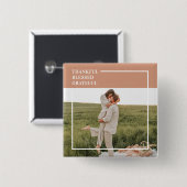 Modernes Foto | Dankbar gesegnet dankbar Button (Vorne & Hinten)