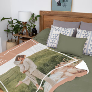 Modernes Foto   Dankbar gesegnet dankbar Fleecedecke