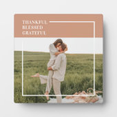 Modernes Foto | Dankbar gesegnet dankbar Fotoplatte (Vorderseite)