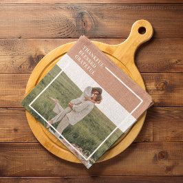 Modernes Foto | Dankbar gesegnet dankbar Geschirrtuch