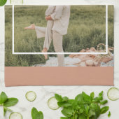 Modernes Foto | Dankbar gesegnet dankbar Geschirrtuch (Gefaltet)