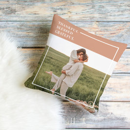 Modernes Foto | Dankbar gesegnet dankbar Kissen