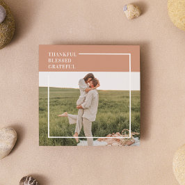Modernes Foto | Dankbar gesegnet dankbar Magnetkarte