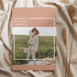 Modernes Foto | Dankbar gesegnet dankbar Magnetkarte