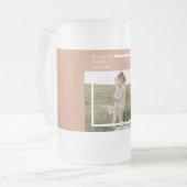 Modernes Foto | Dankbar gesegnet dankbar Mattglas Bierglas (Vorderseite Links)