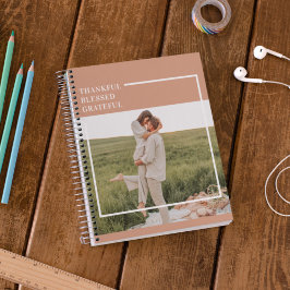 Modernes Foto | Dankbar gesegnet dankbar Notizblock