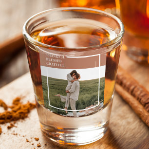 Modernes Foto   Dankbar gesegnet dankbar Schnapsglas