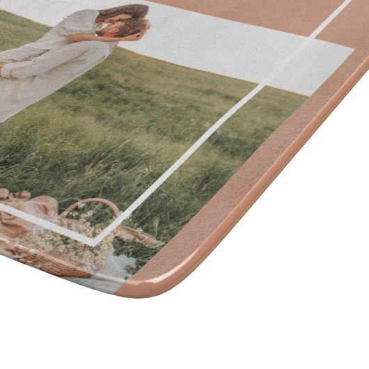 Modernes Foto | Dankbar gesegnet dankbar Schneidebrett (Ecke)