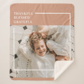 Modernes Foto | Dankbar gesegnet dankbar Sherpadecke (Vorderseite)