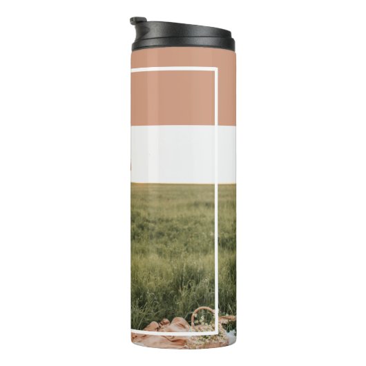 Modernes Foto | Dankbar gesegnet dankbar Thermosbecher (Nach rechts gedreht)