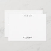 Modernes Foto Dankeskarte (Vorne/Hinten)