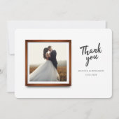Modernes Foto Dankeskarte (Vorderseite)