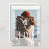 Modernes Foto, das ich tue, Einladungen für Hochze (Vorne/Hinten)