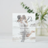 Modernes Foto, das wir für Hochzeiten einladen (Stehend Vorderseite)