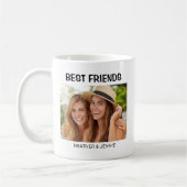 Modernes Foto der besten Freunde Kaffeetasse (Links)