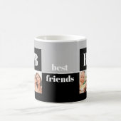 Modernes Foto der besten Freunde Kaffeetasse (Mittel)