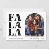 Modernes Foto der Familie Weihnachten (Vorderseite)