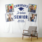 Modernes Foto der Golden Navy im Hintergrund Wandteppich (Beispiel (Horizontal))