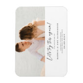 Modernes Foto der Kalligraphie Magnet (Vertikal)