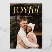 Modernes Foto der Marine Folien Feiertagskarte (Vorderseite)