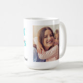 Modernes Foto des Happy Mothers Day Kaffeetasse (VorderseiteRechts)