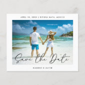 Modernes Foto des Haushalts Save the Date (Vorderseite)