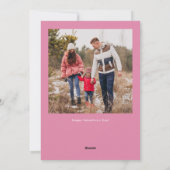 Modernes Foto des Herzens Valentinstag Feiertagskarte (Rückseite)