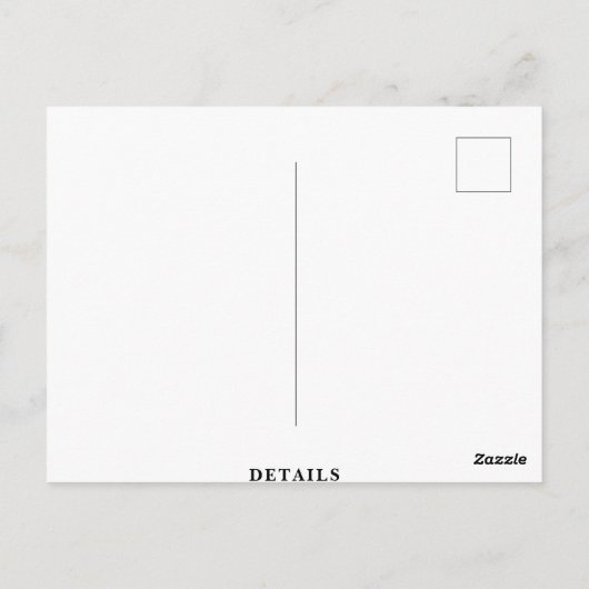 Modernes Foto des Typs eines Hipsters Save the Dat Postkarte (Rückseite)