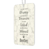 Modernes Foto Dog Pet Memorial Foto Autolufterfrischer (Links)